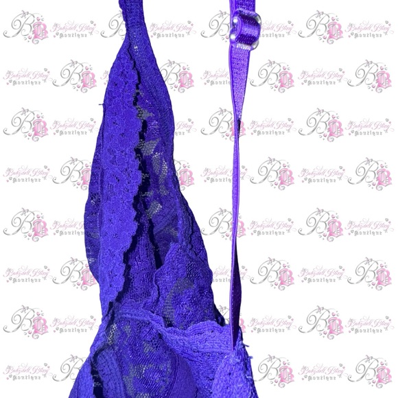 Hanky panky bra bralette lace Lacie floral neon purple stretchy style # 9k7406 - Picture 3 of 6